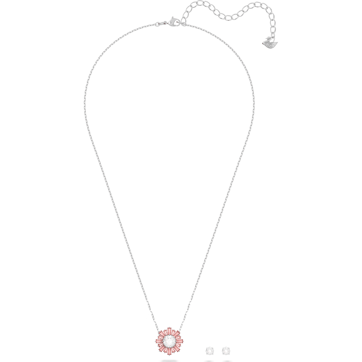 Swarovski - Sunshine Set Rosa, Rhodiniert - CRYSTAL UNTERBERGER