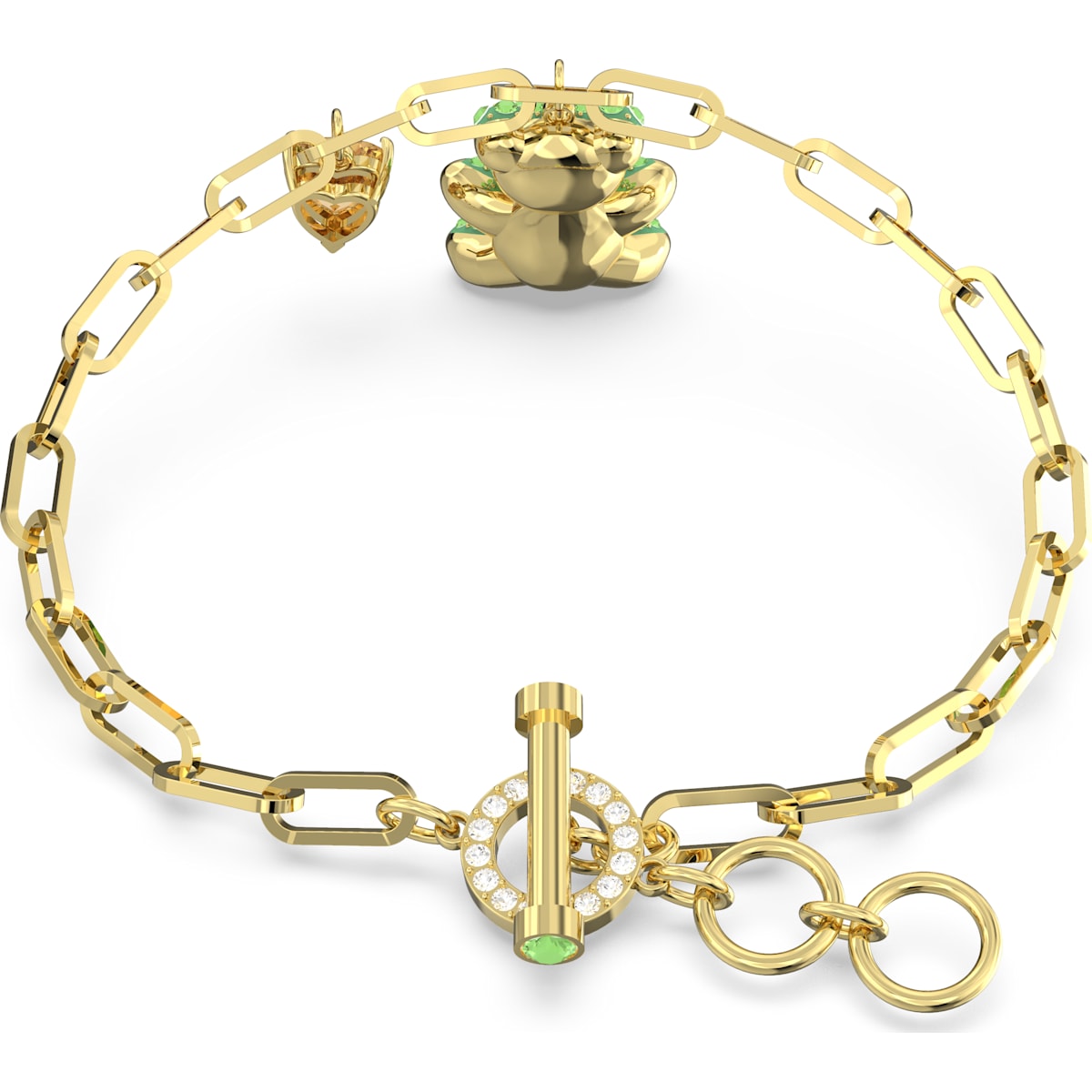 Swarovski - Teddy Armband Grün, Goldlegierungsschicht - CRYSTAL UNTERBERGER