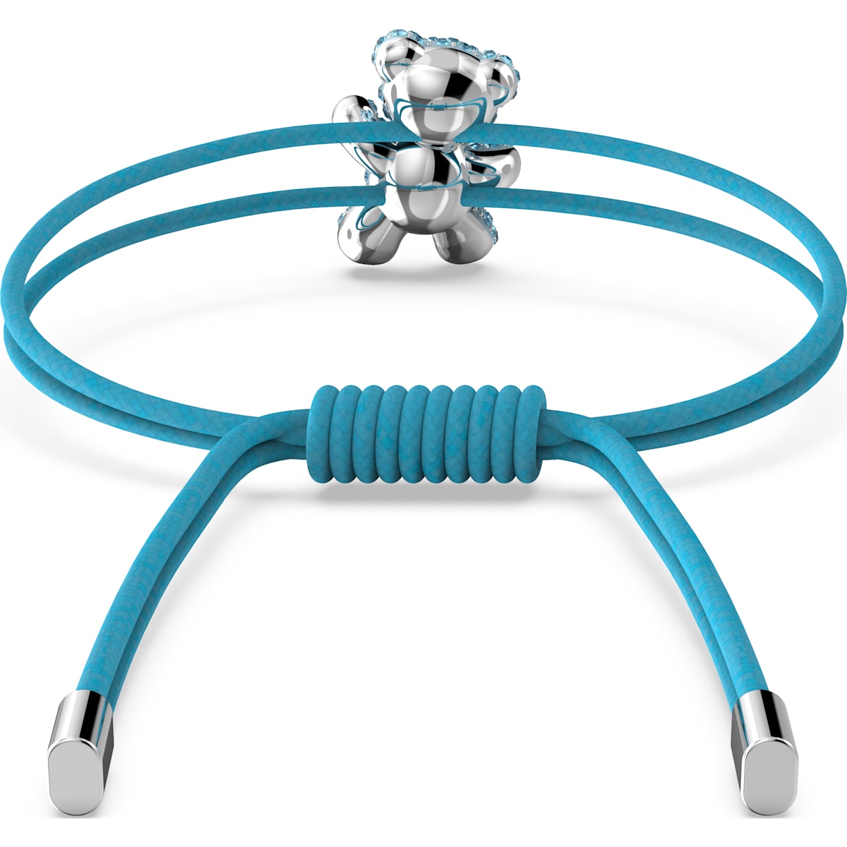 Swarovski - Teddy Armband Blau, Rhodiniert - CRYSTAL UNTERBERGER