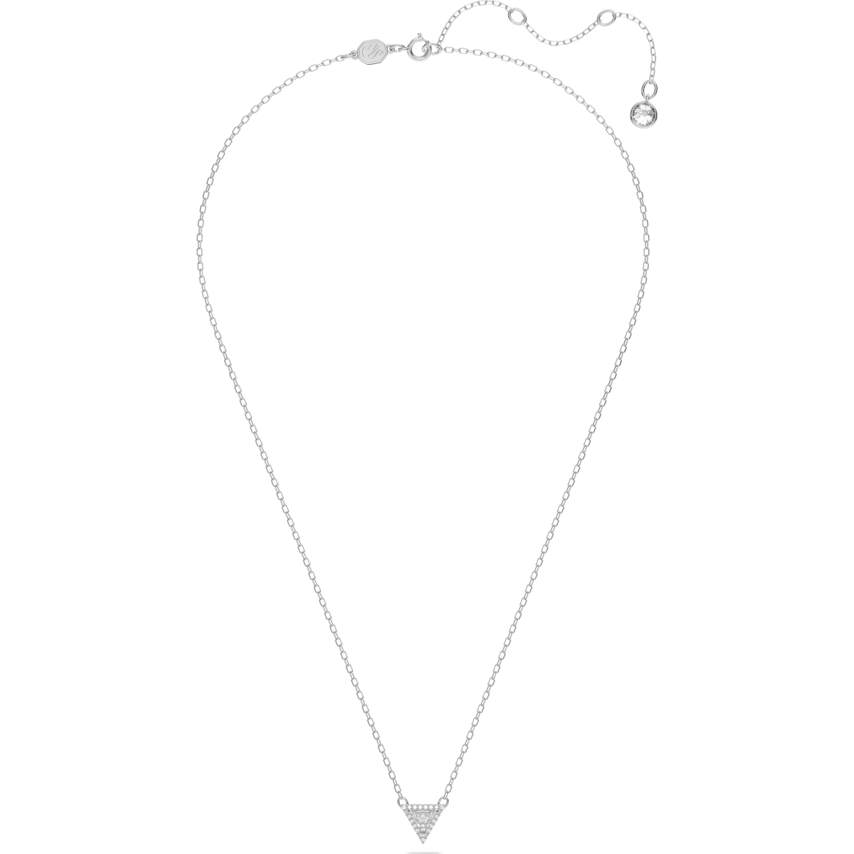 Swarovski - Ortyx Halskette Trilliant-Schliff, Weiß, Rhodiniert - CRYSTAL UNTERBERGER