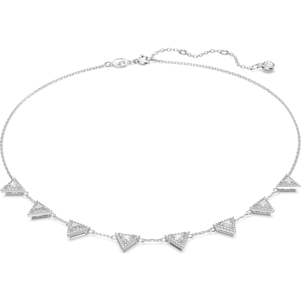 Swarovski - Ortyx Halskette Trilliant-Schliff, Weiß, Rhodiniert - CRYSTAL UNTERBERGER