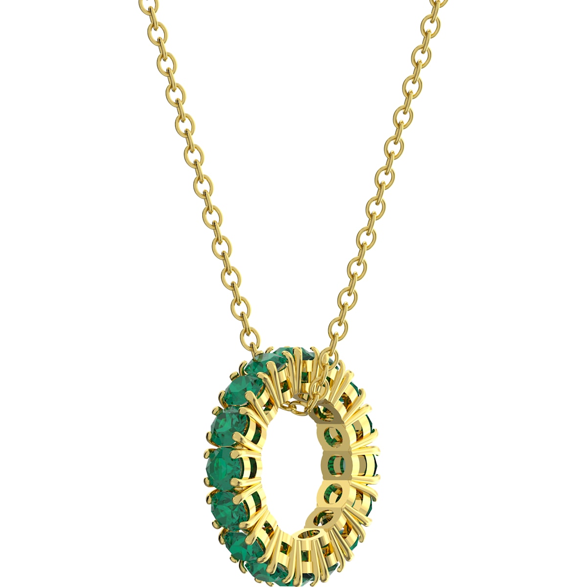 Swarovski - Exalta Anhänger Grün, Goldlegierungsschicht - CRYSTAL UNTERBERGER