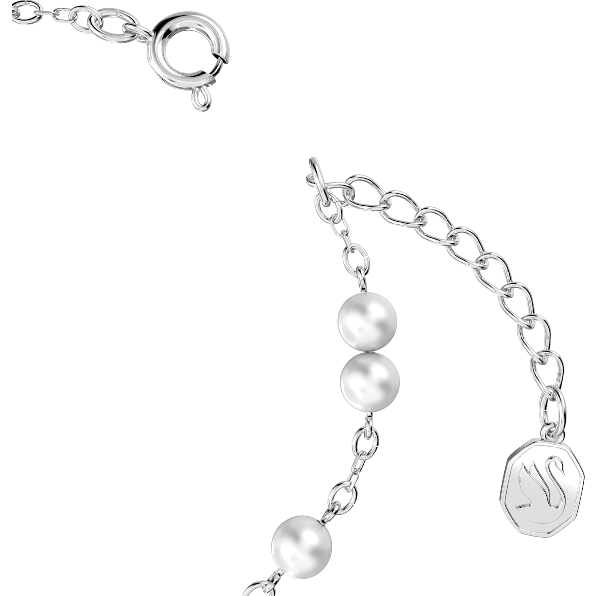 Swarovski - Stella Armband Kristallperlen, Stern, Weiß, Rhodiniert - CRYSTAL UNTERBERGER