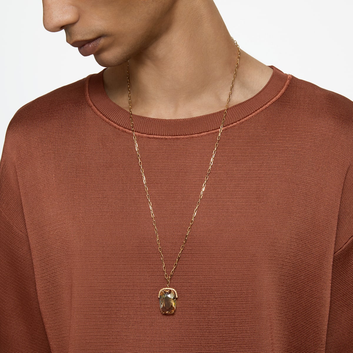 Swarovski - Harmonia Anhänger Übergroßer Kristall, Goldfarben, Goldlegierungsschicht - CRYSTAL UNTERBERGER