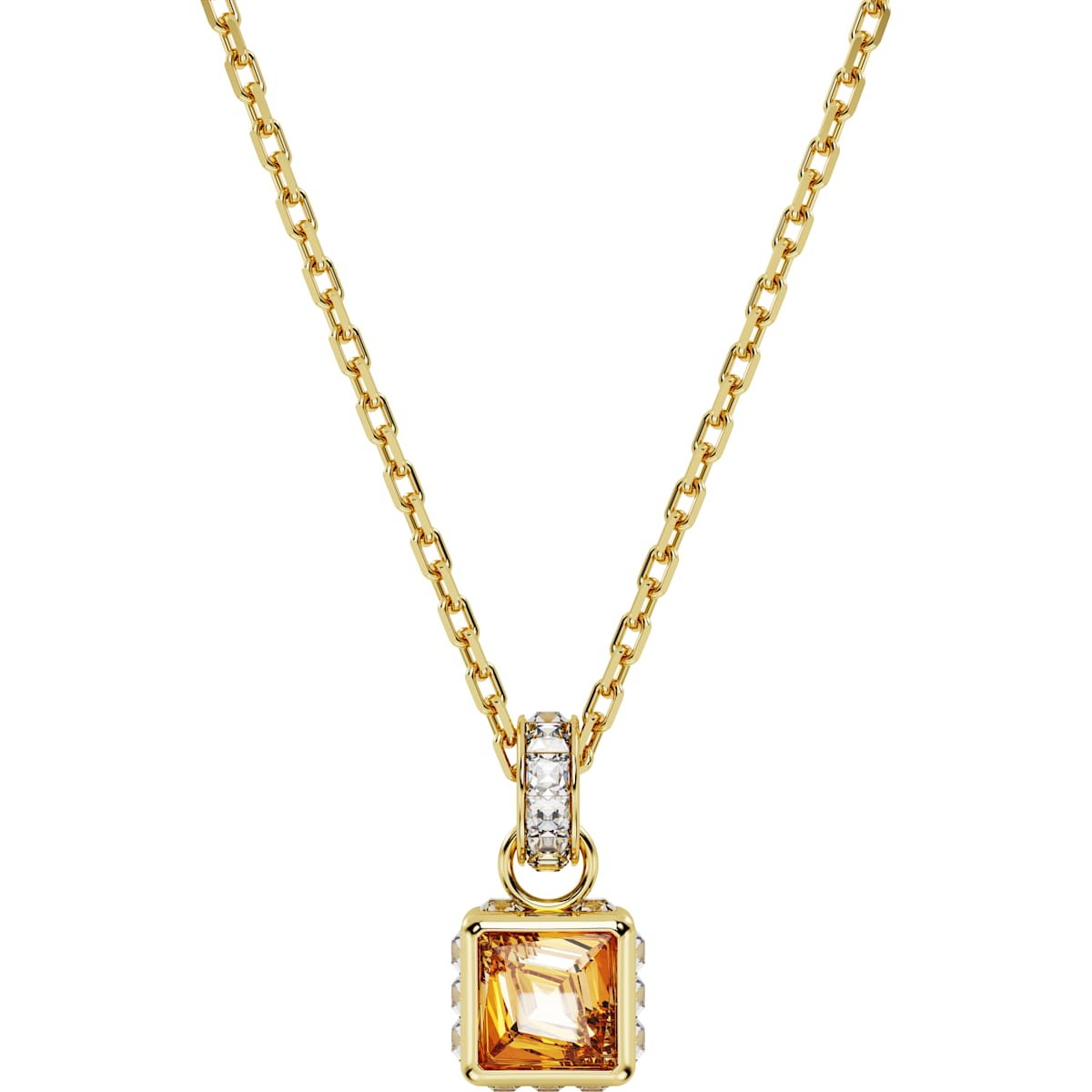 Stilla Anhänger Kissenschliff, Gelb, Goldlegierungsschicht - CRYSTAL UNTERBERGER