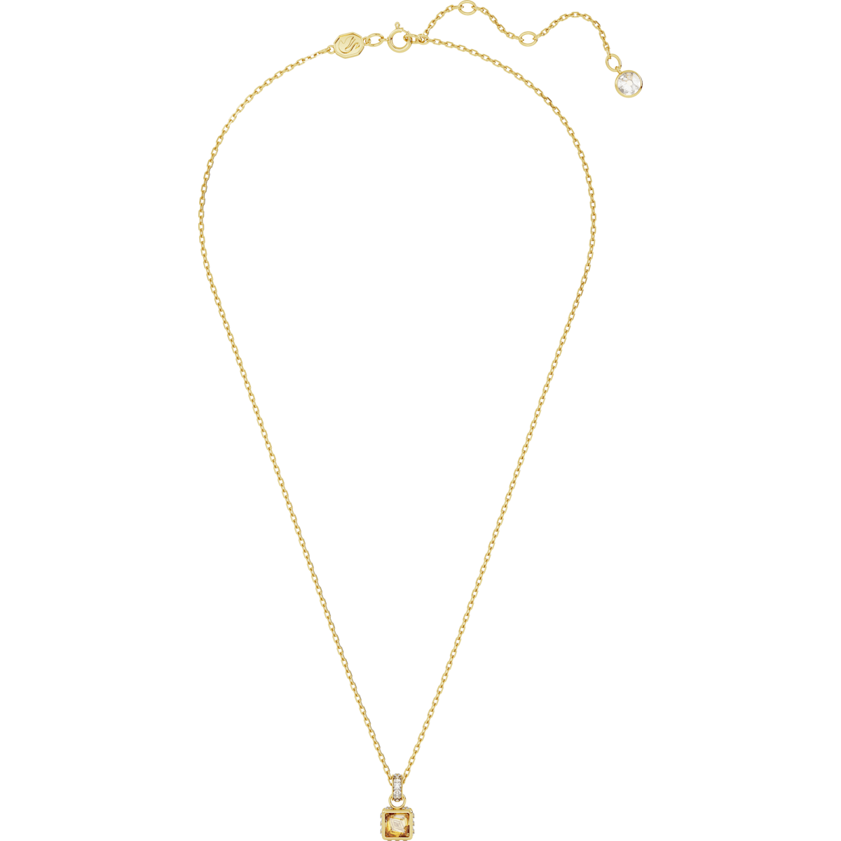 Stilla Anhänger Kissenschliff, Gelb, Goldlegierungsschicht - CRYSTAL UNTERBERGER