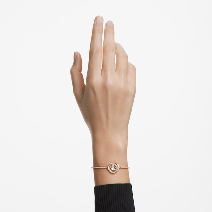 Swarovski - Generation Armreif Weiß, Goldlegierungsschicht - CRYSTAL UNTERBERGER