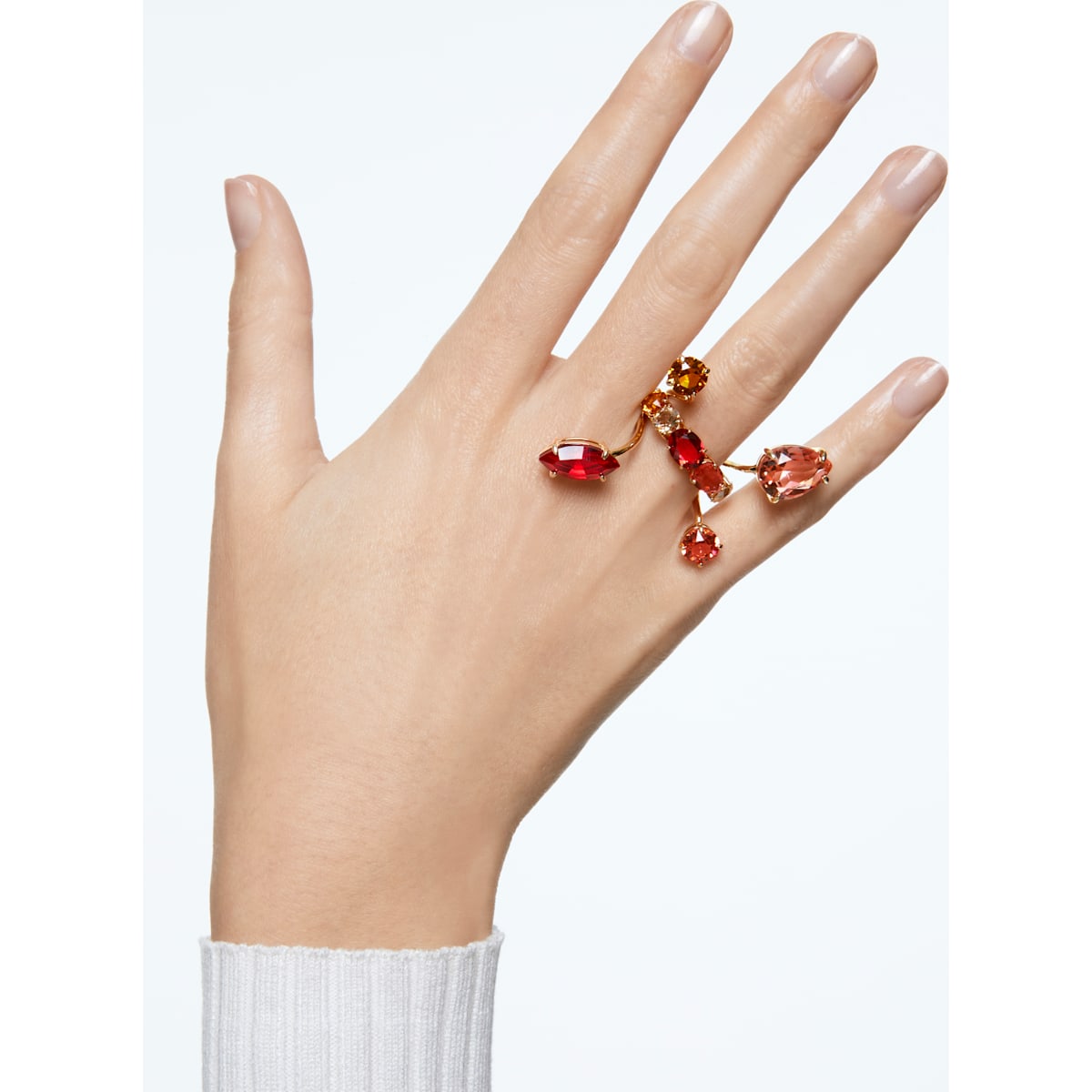 Swarovski - Gema Ring, Mehrfarbig, Goldlegierungsschicht - CRYSTAL UNTERBERGER