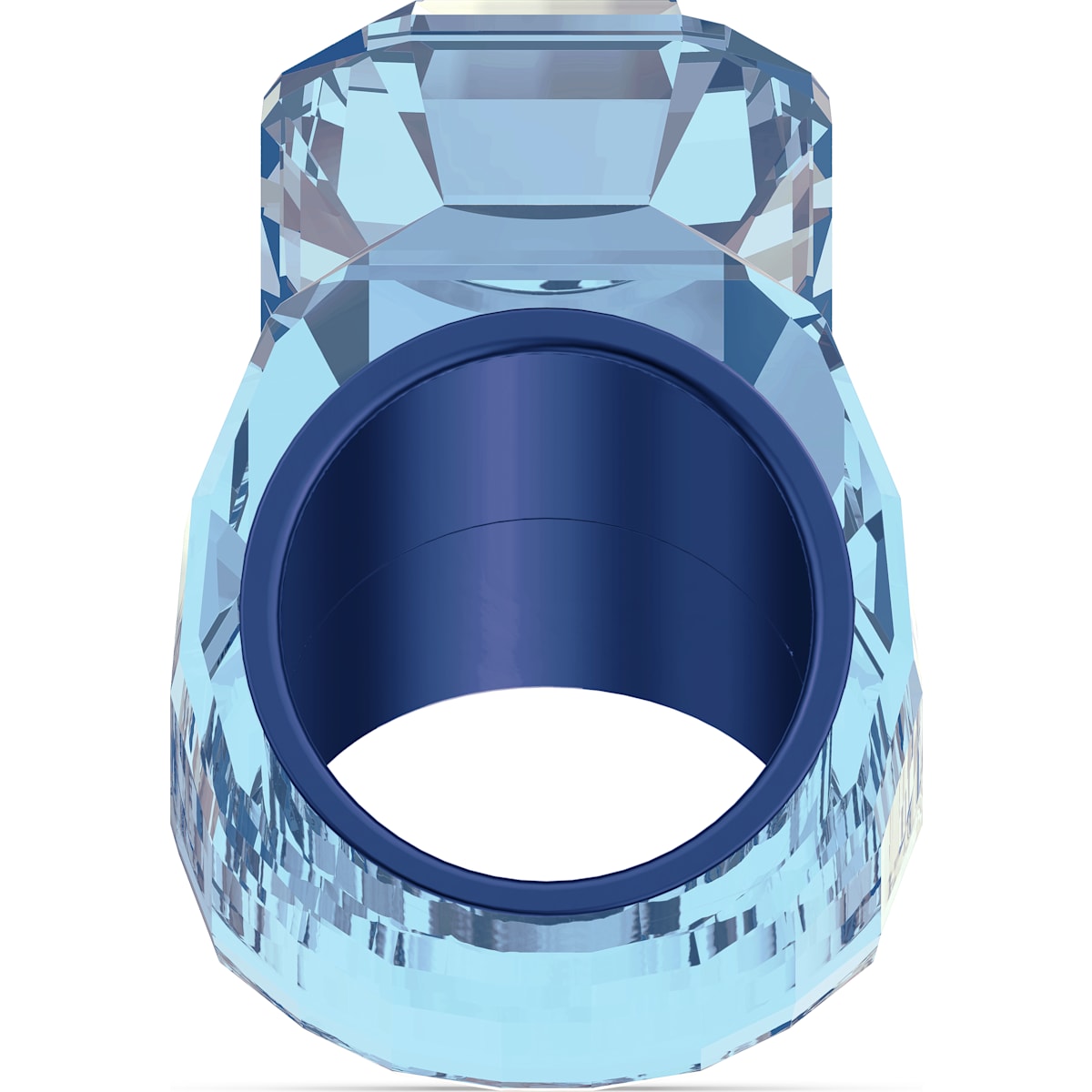 Swarovski - Lucent Cocktail Ring, Übergroßer Kristall, Blau - CRYSTAL UNTERBERGER