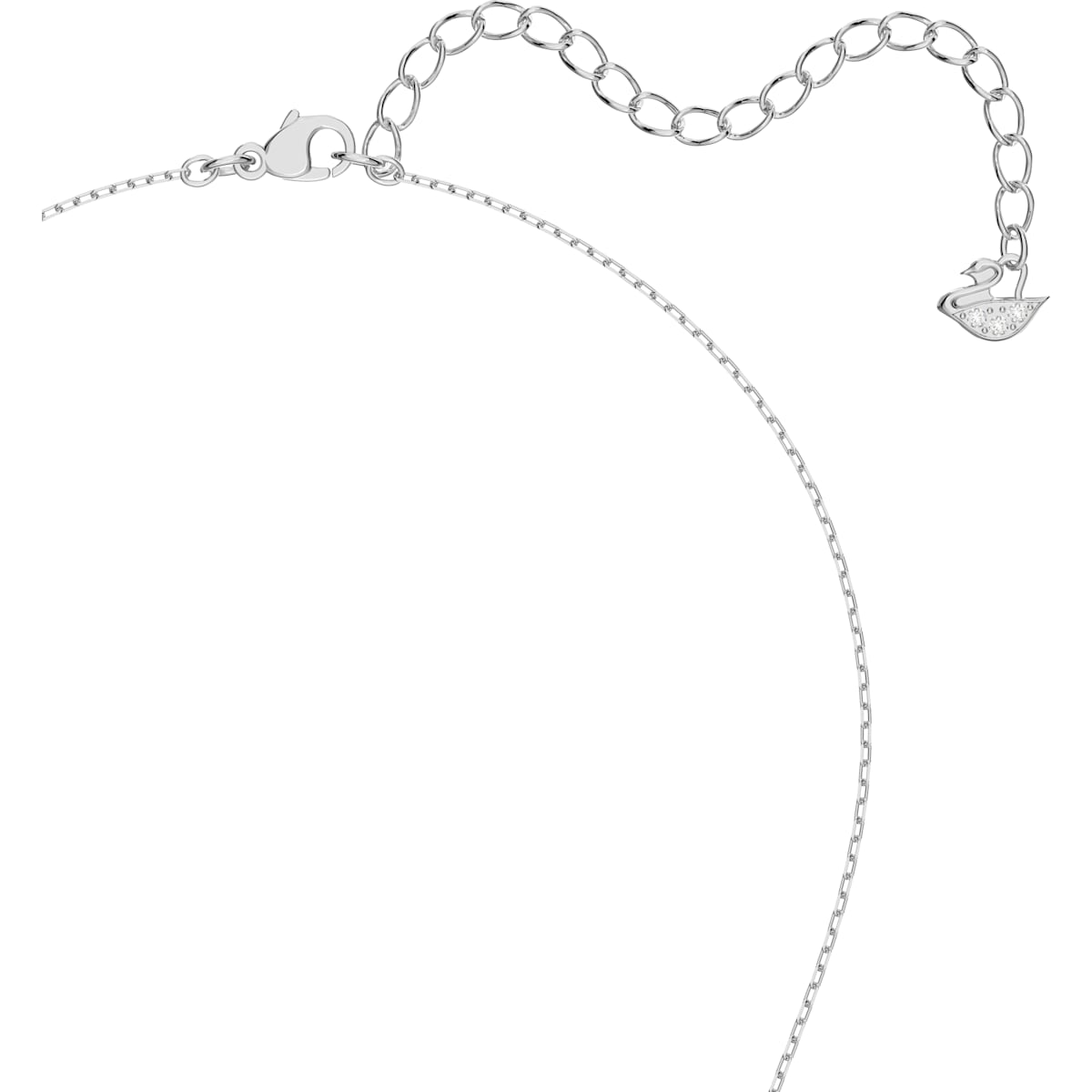 Swarovski - Attract Set, Kristall im Tropfenschliff, Weiss, Rhodiniert - CRYSTAL UNTERBERGER