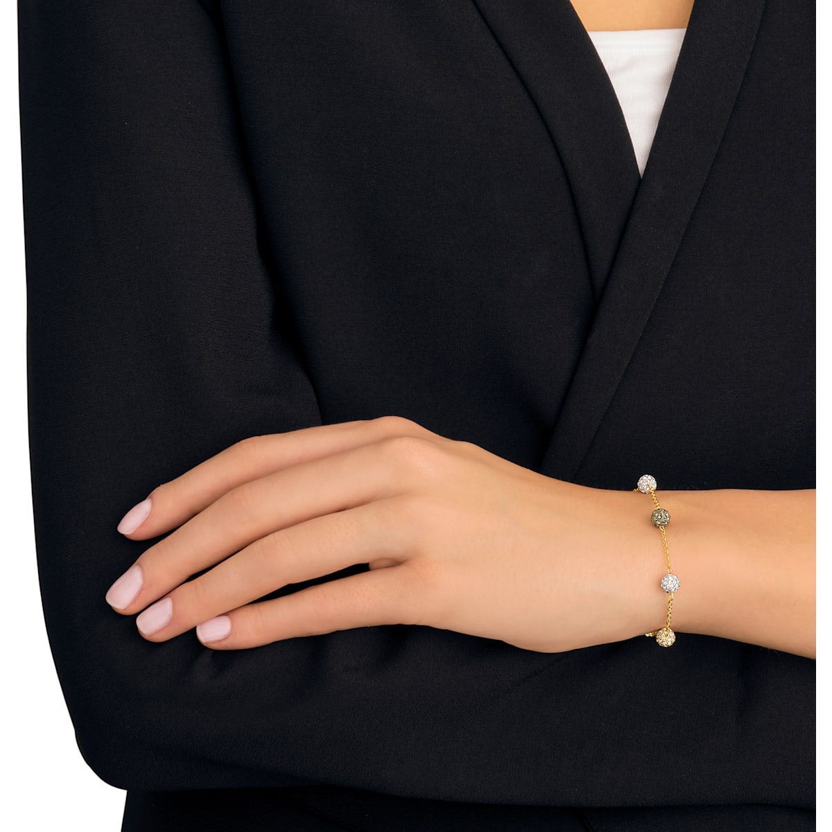 Swarovski - Blow Armband, Mehrfarbig, Goldlegierungsschicht - CRYSTAL UNTERBERGER