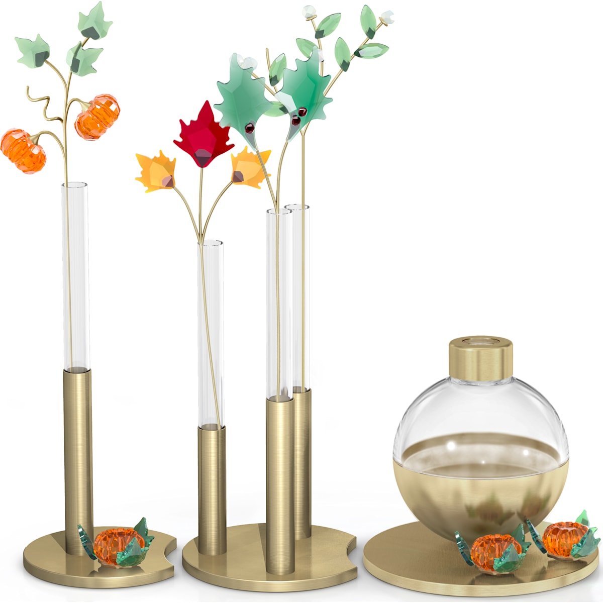 Swarovski - Garden Tales Kürbis Magnet, Groß - CRYSTAL UNTERBERGER