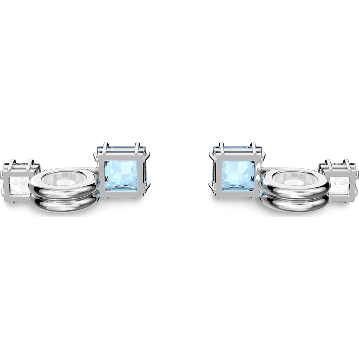 Swarovski - Schmuck für Ohrhörer Blau, Silberfarben - CRYSTAL UNTERBERGER