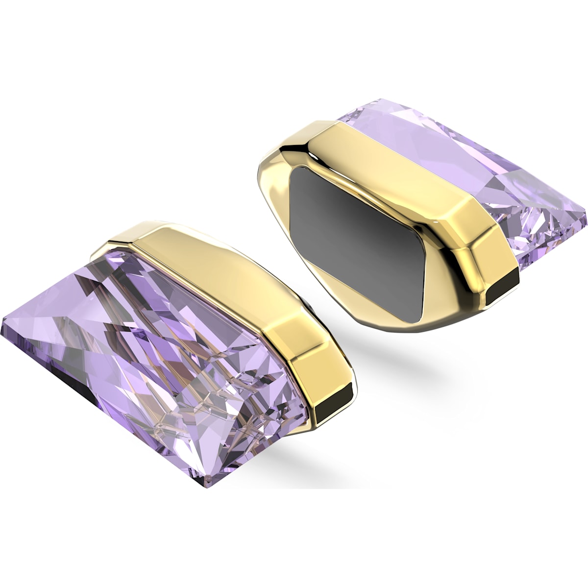 Swarovski - Lucent Ear Cuff, Einzeln, Magnetisch, Violett, Goldlegierungsschicht - CRYSTAL UNTERBERGER