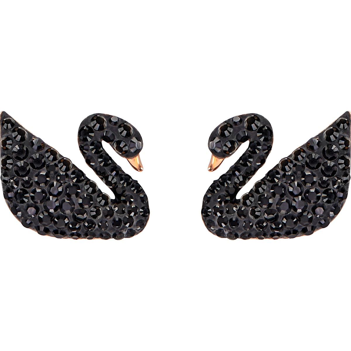 Swarovski - SS ICONIC SWAN:OHRSTECKER JCKT JET/CRY/R - CRYSTAL UNTERBERGER