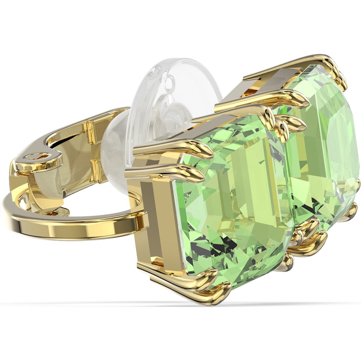 Swarovski - Millenia Ear Cuff, Einzel, Grün, Goldlegierungsschicht - CRYSTAL UNTERBERGER