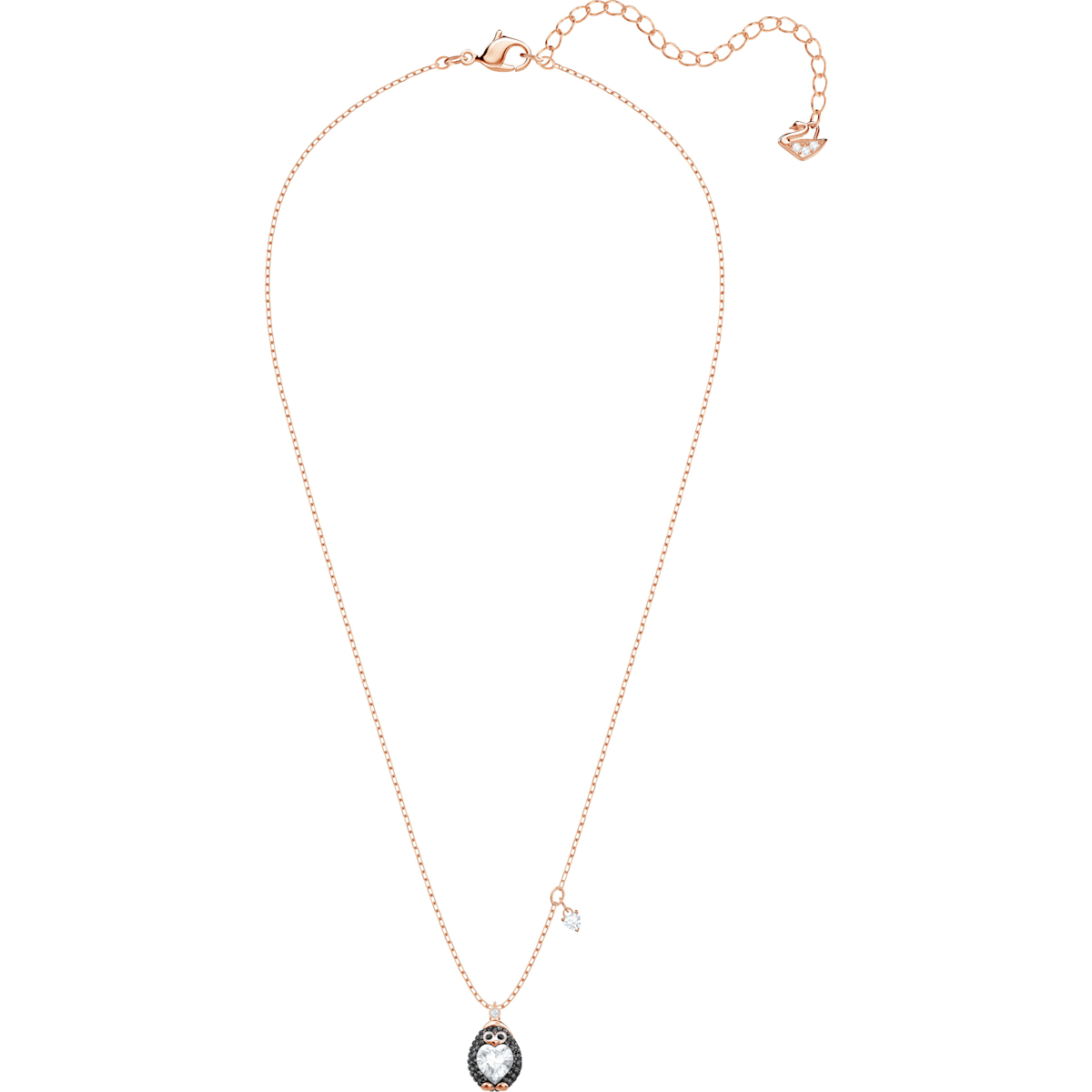 Swarovski - Little Penguin Anhänger, Mehrfarbig, Rosegold-Legierungsschicht - CRYSTAL UNTERBERGER