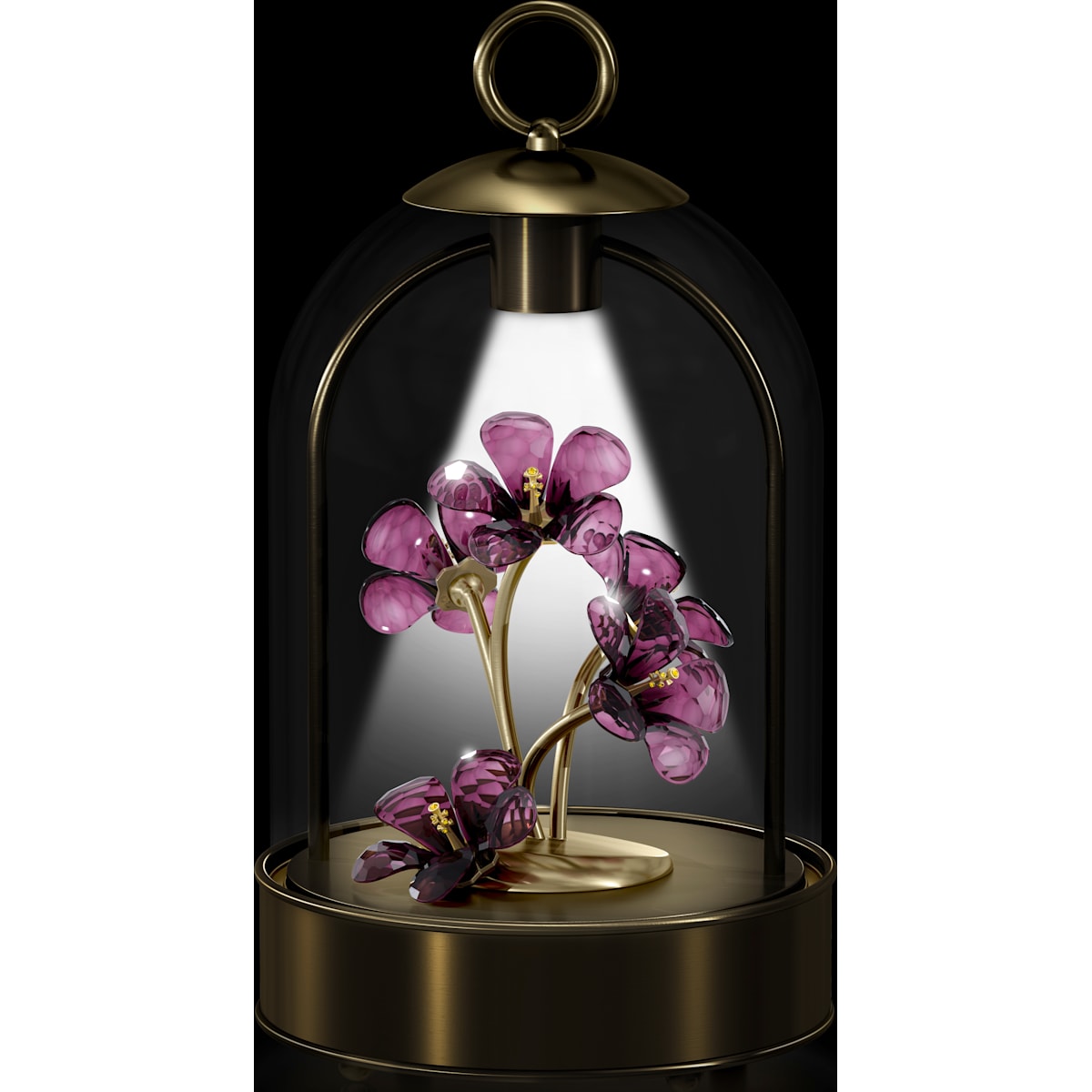 Swarovski - Garden Tales Hibiskus LED Laterne - CRYSTAL UNTERBERGER