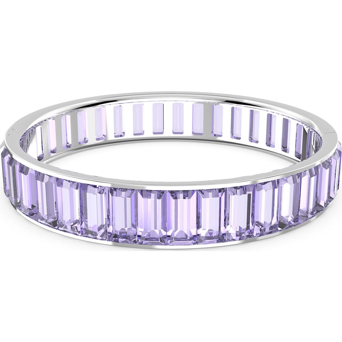Swarovski - Matrix Armreif, Weiß, Rhodiniert - CRYSTAL UNTERBERGER