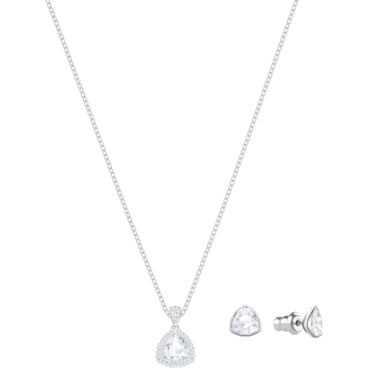 Swarovski - Begin Set, Weiss, Rhodiniert - CRYSTAL UNTERBERGER
