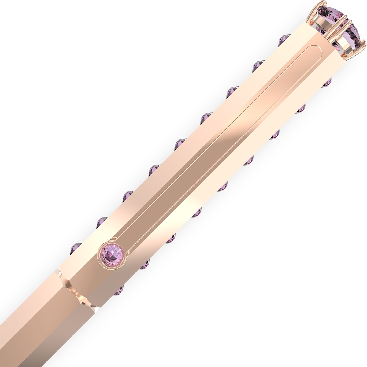 Swarovski - MIL003 Kugelschreiber, Klassisch, Rosa, Rosegold-Legierungsschicht - CRYSTAL UNTERBERGER