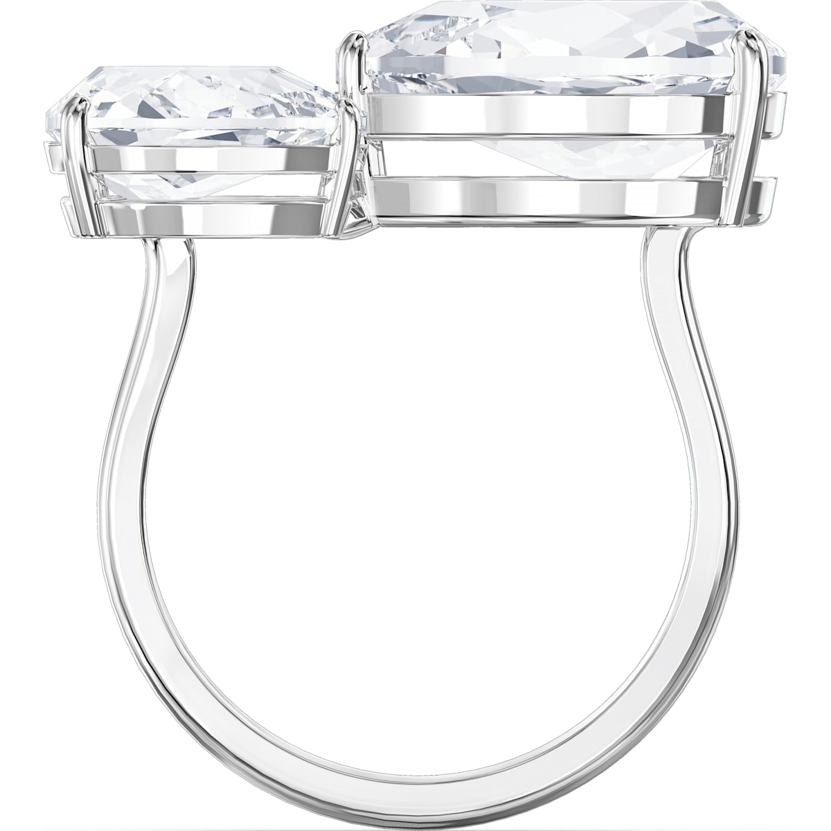 Swarovski - Millenia Cocktail Ring, Kristalle im Tropfenschliff, Weiß, Rhodiniert - CRYSTAL UNTERBERGER