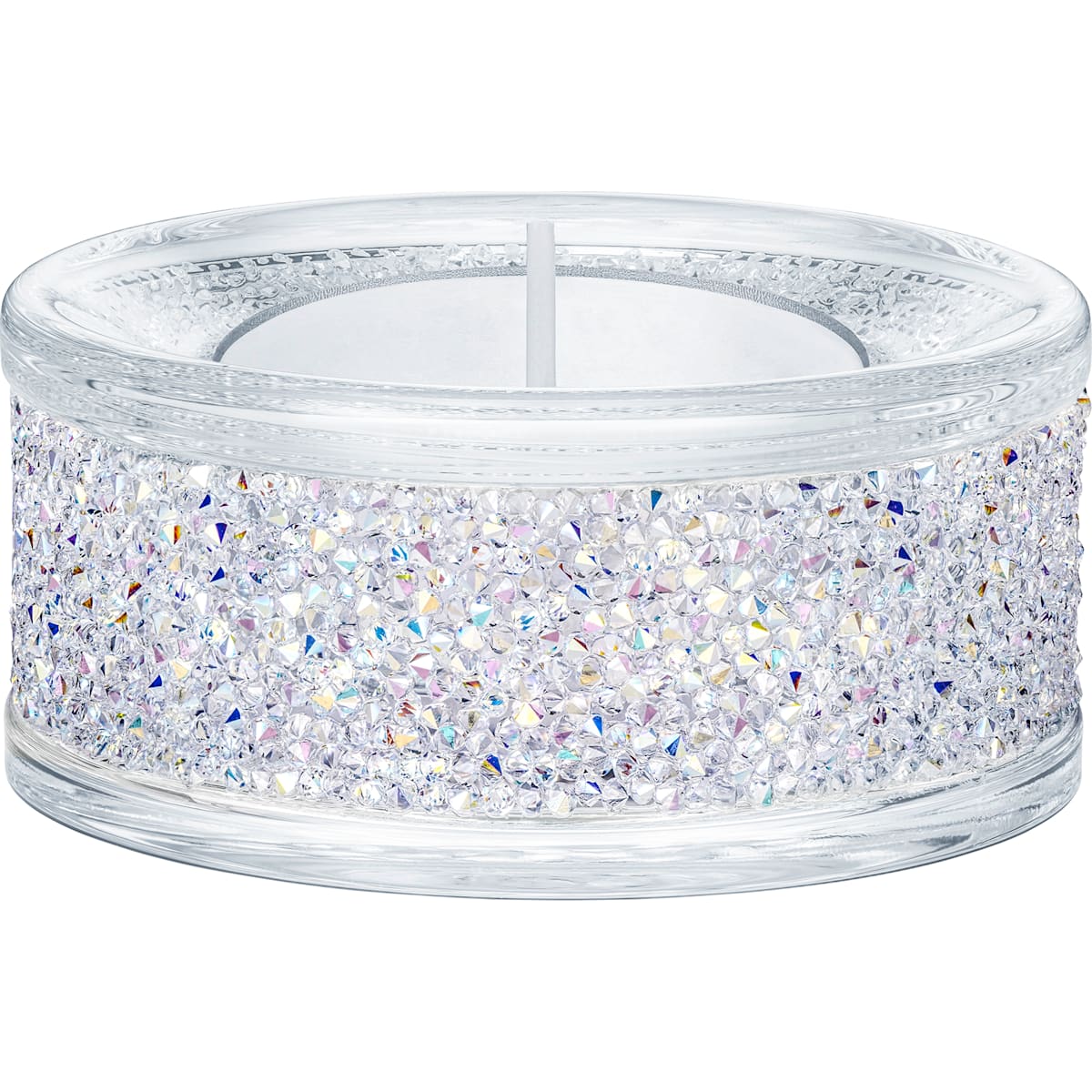SHIMMER:TEA LIGHT HOLDER CRYSTAL AB