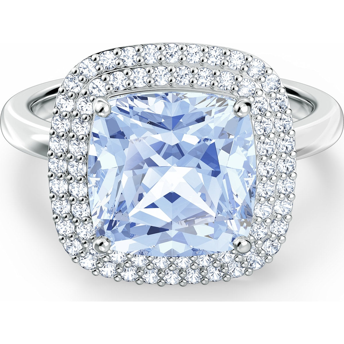 Swarovski - Angelic Ring, Blau, Rhodiniert - CRYSTAL UNTERBERGER