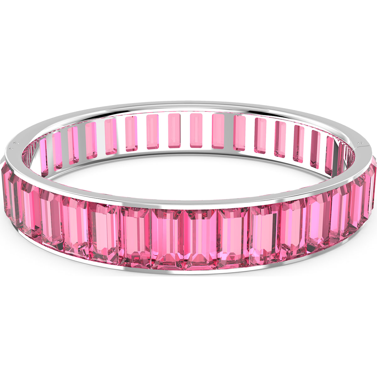 Swarovski - Matrix Armreif, Weiß, Rhodiniert - CRYSTAL UNTERBERGER