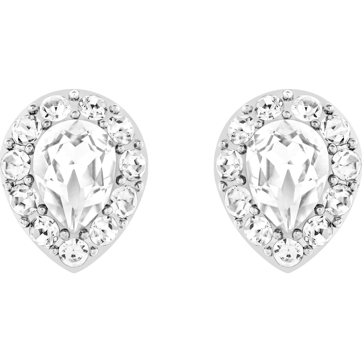 Swarovski - Laina Ohrring Jackets, Weiss, Rhodiniert - CRYSTAL UNTERBERGER