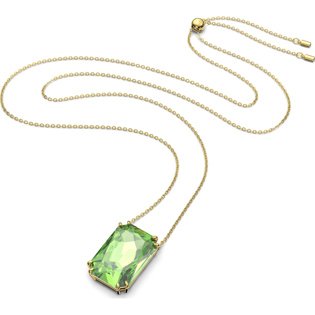 Swarovski - Millenia Anhänger Oktagon-Schliff, Grün, Goldlegierungsschicht - CRYSTAL UNTERBERGER