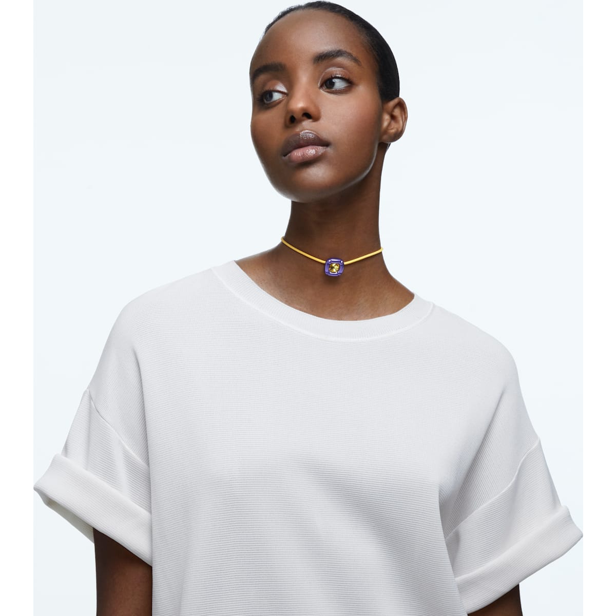 Swarovski - Dulcis Halskette, Kristalle im Kissenschliff, Violett - CRYSTAL UNTERBERGER