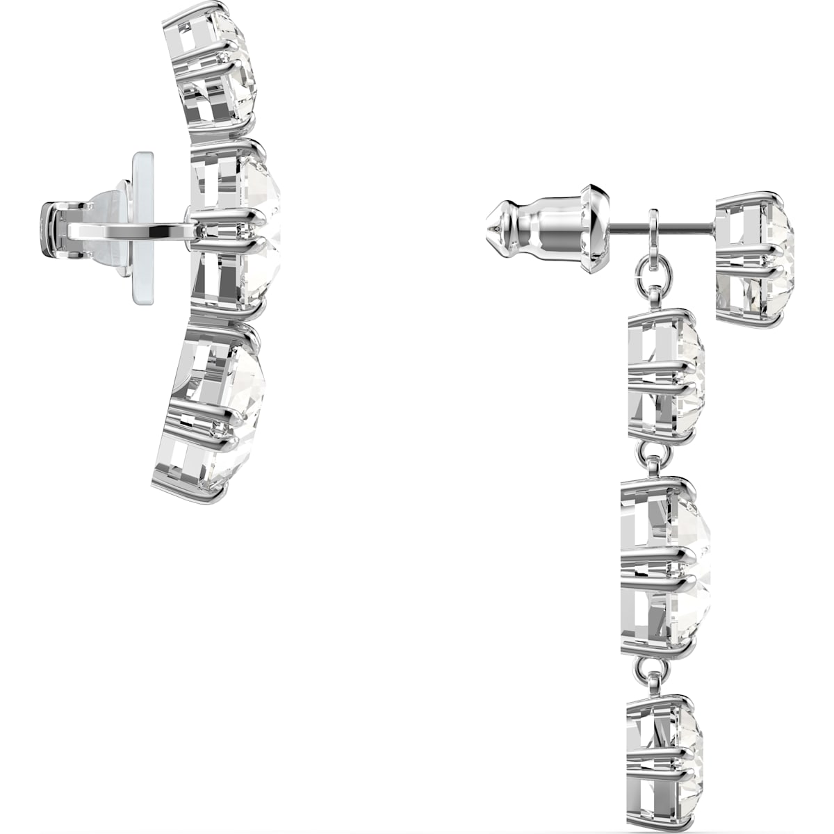 Swarovski - Millenia Ear Cuff, Weiss, Rhodiniert - CRYSTAL UNTERBERGER