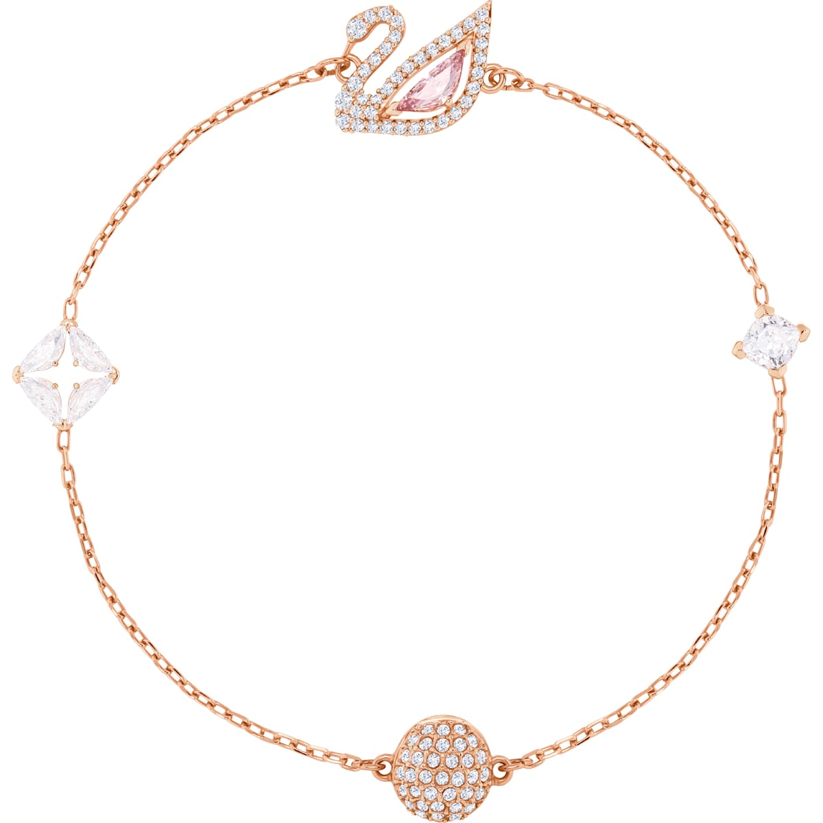DAZZLING SWAN:BRACELET CZMO/ROS S
