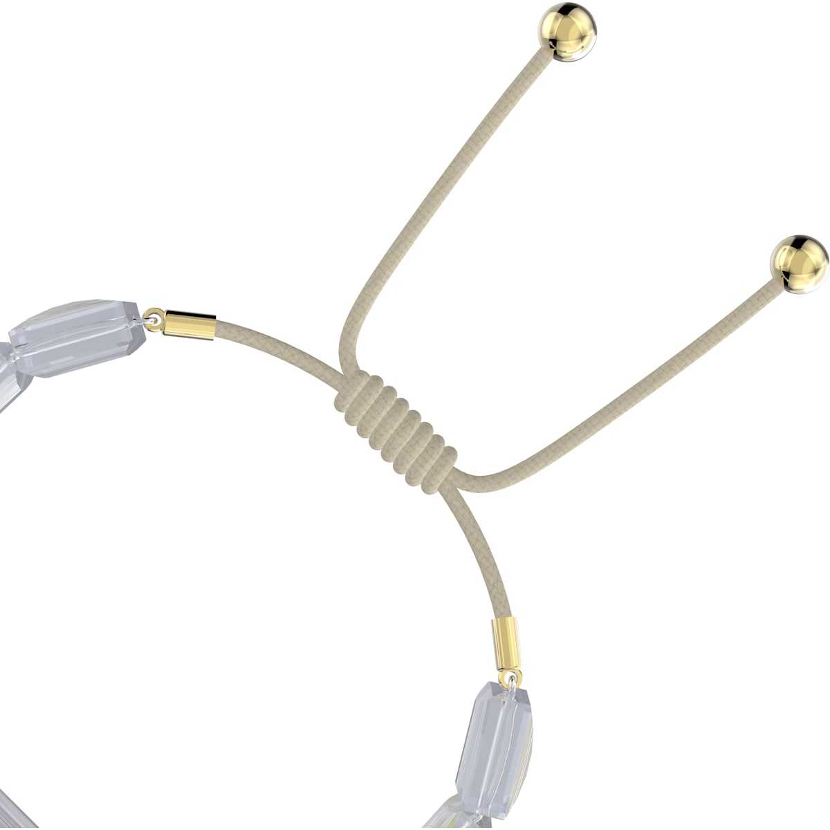 Swarovski - Letra Armband, Stern, Weiss, Goldlegierungsschicht - CRYSTAL UNTERBERGER