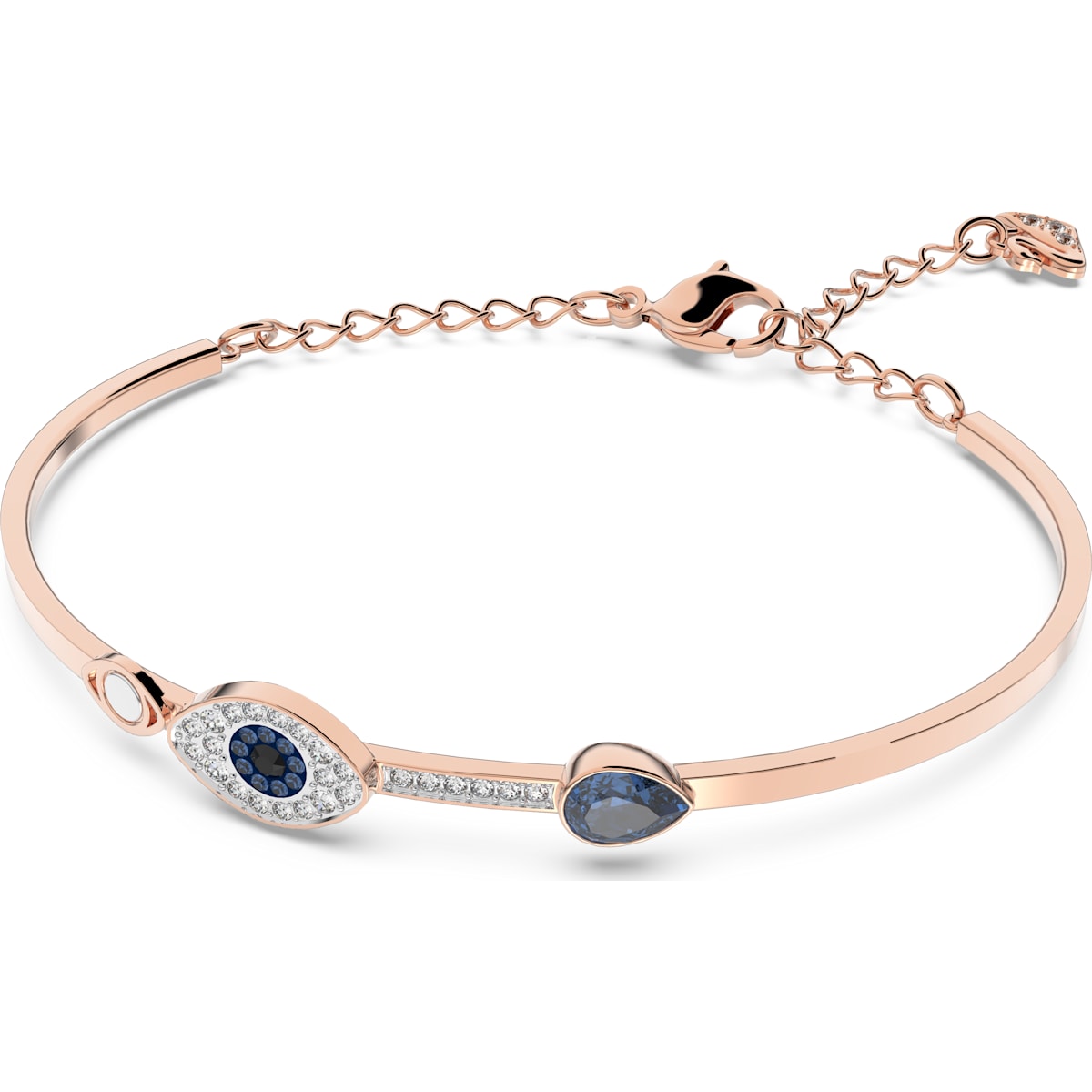 Swarovski - Swarovski Symbolic Armreif, Böser Blick, Blau, Metallmix - CRYSTAL UNTERBERGER