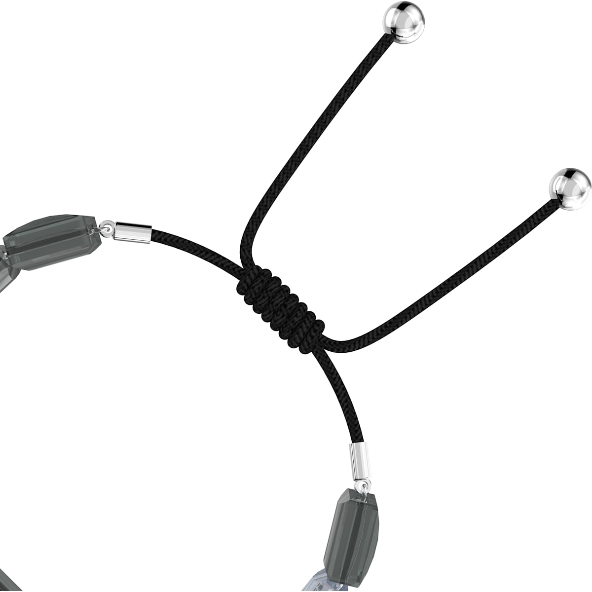 Swarovski - Letra Armband, Hufeisen, Grau, Rhodiniert - CRYSTAL UNTERBERGER