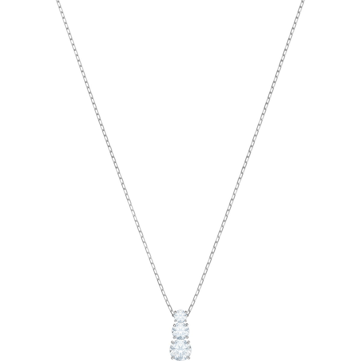 SS ATTRACT TRILOGY:PENDANT RND CZWH/RHS