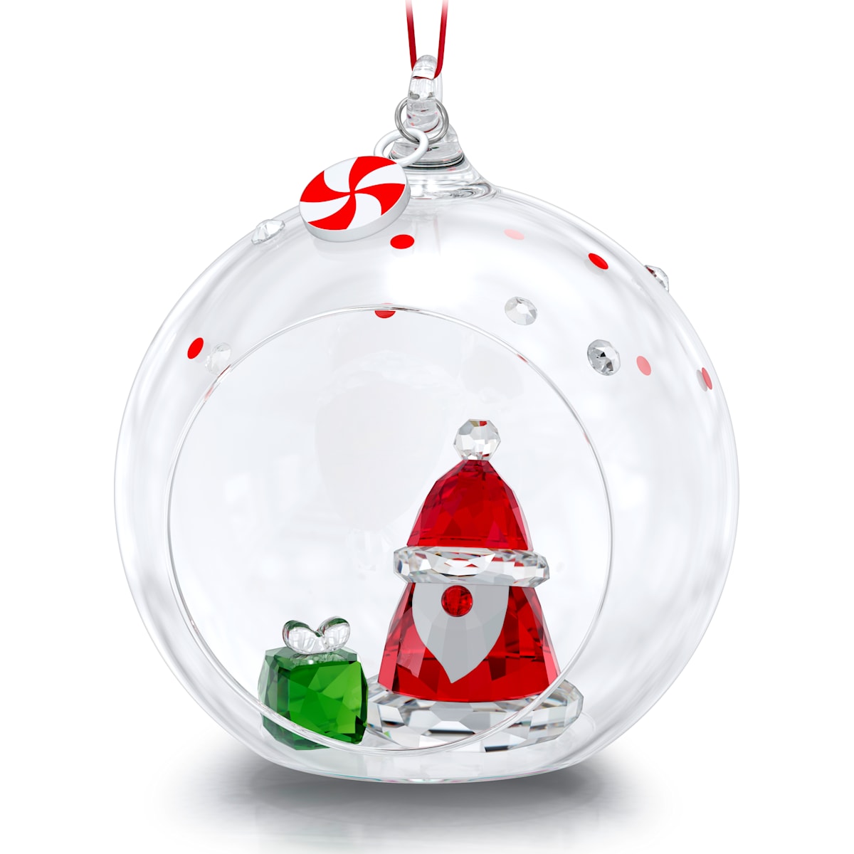 HOLIDAY CHEERS:BALL ORNAMENT SANTA CLAUS