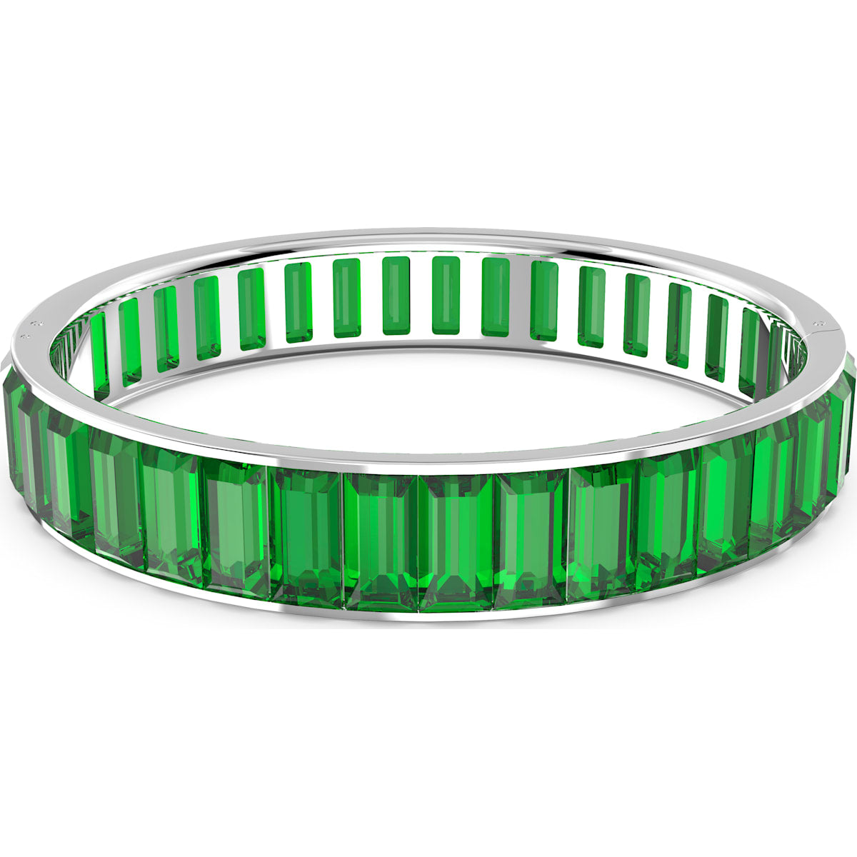 Swarovski - Matrix Armreif, Weiß, Rhodiniert - CRYSTAL UNTERBERGER