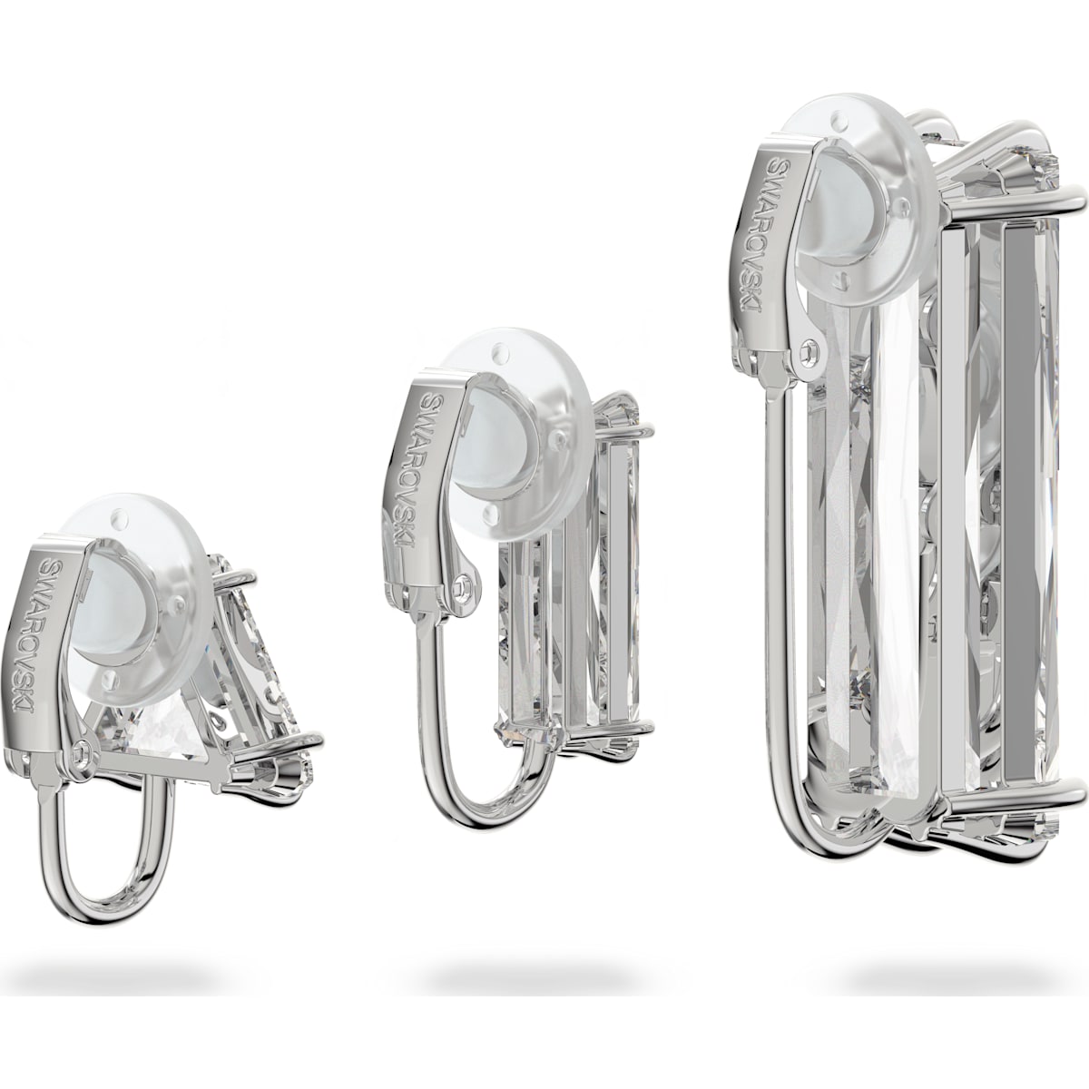 Swarovski - Mesmera Ohrclip, Weiss, Rhodiniert - CRYSTAL UNTERBERGER