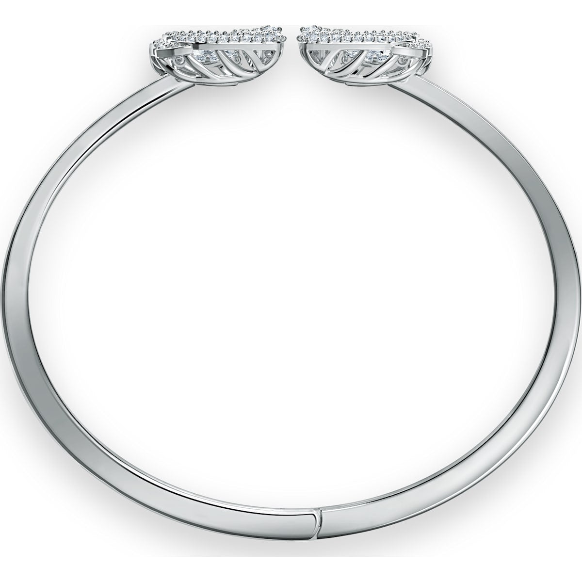 Swarovski - Dancing Swan Armreif, Schwan, Weiss, Rhodiniert - CRYSTAL UNTERBERGER