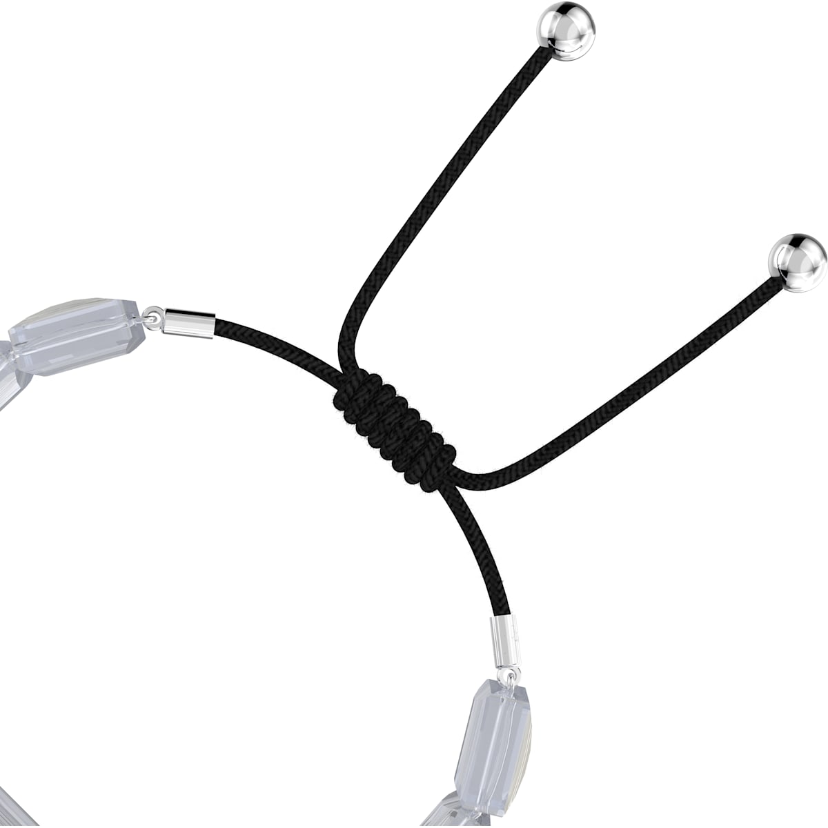 Swarovski - Letra Armband, Yin Yang, Weiss, Rhodiniert - CRYSTAL UNTERBERGER