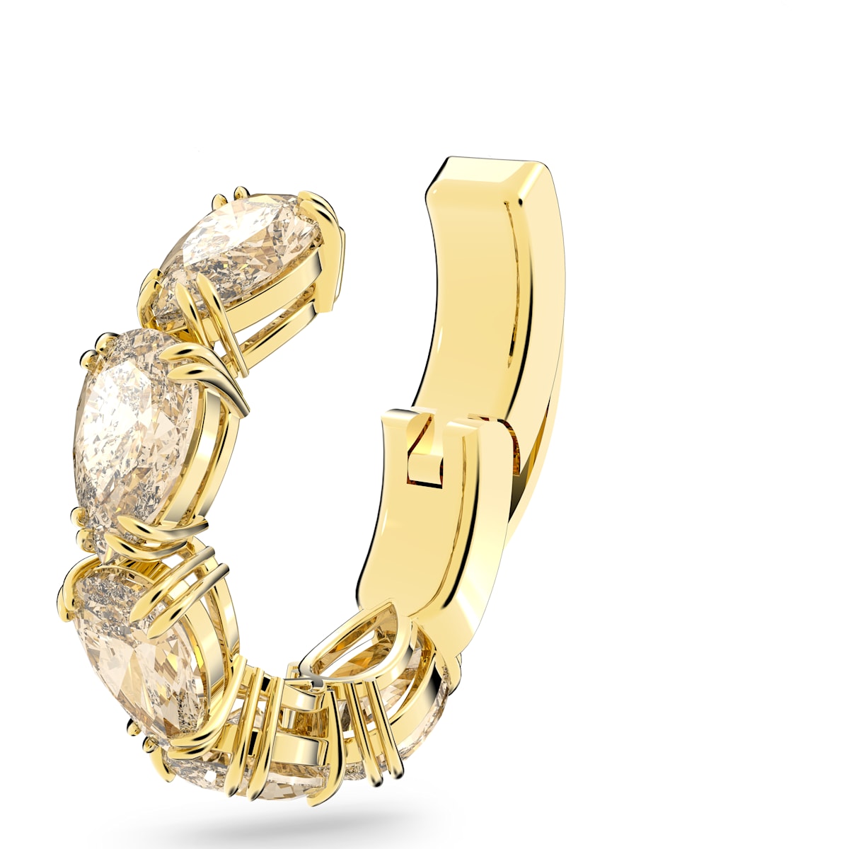 Swarovski - Millenia Ear Cuff, Einzel, Swarovski Zirkonia im Tropfenschliff, Gelb, Goldlegierungsschicht - CRYSTAL UNTERBERGER