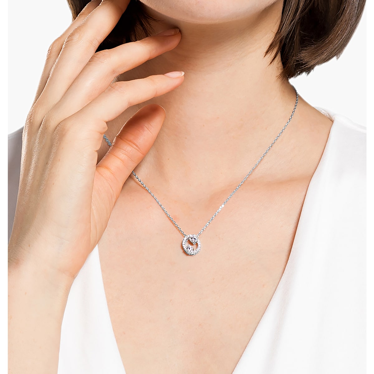 Swarovski - Zodiac II Anhänger, Krebs, Weiss, Metallmix - CRYSTAL UNTERBERGER