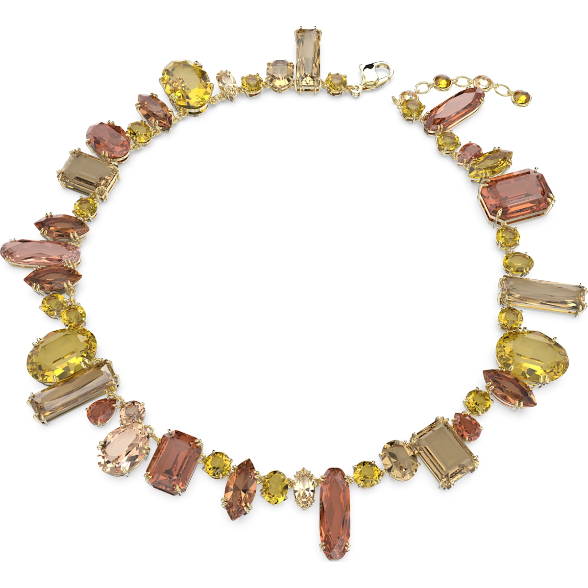 Swarovski - Gema Halskette, Mehrfarbig, Goldlegierungsschicht - CRYSTAL UNTERBERGER