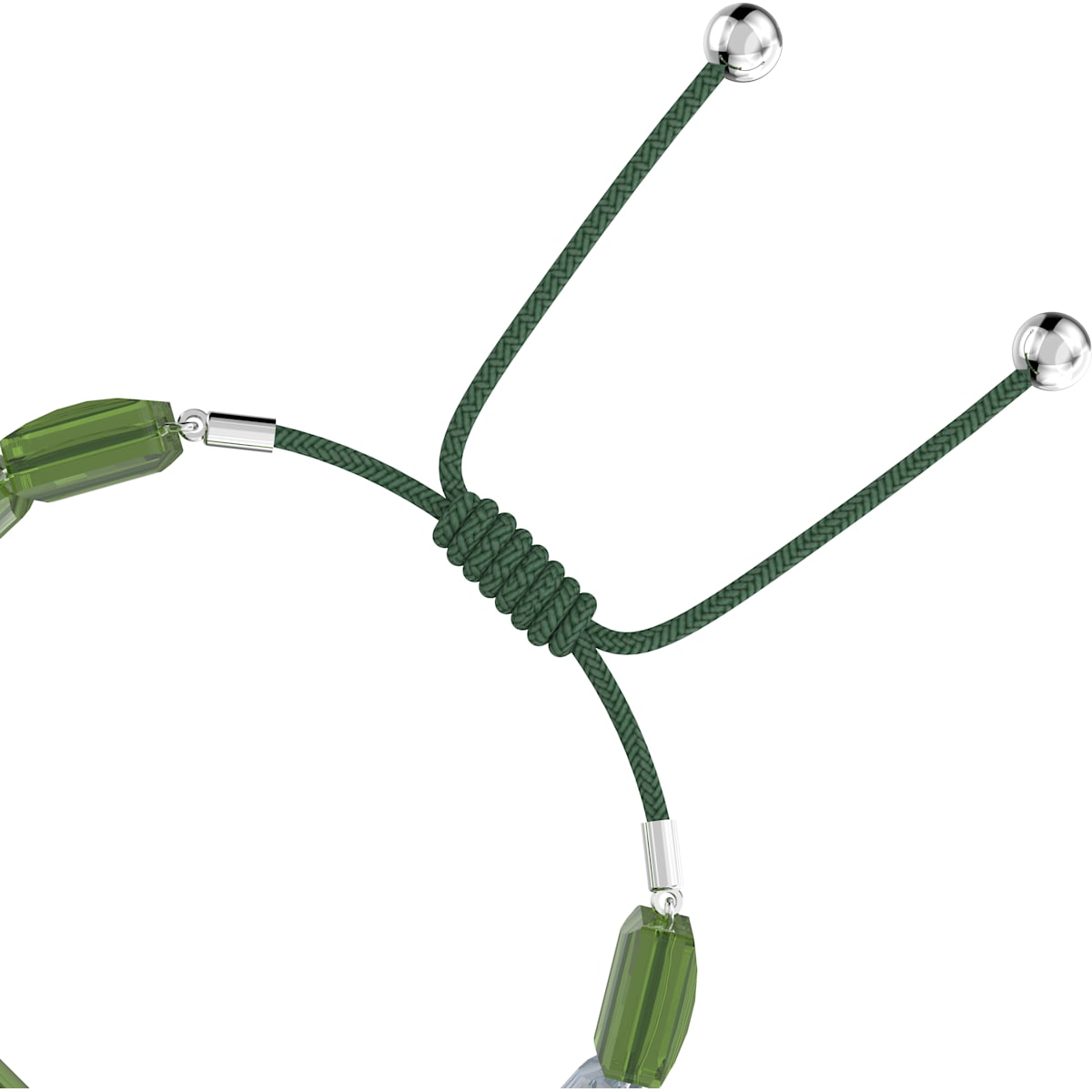 Swarovski - Letra Armband, Glücksklee, Grün, Rhodiniert - CRYSTAL UNTERBERGER