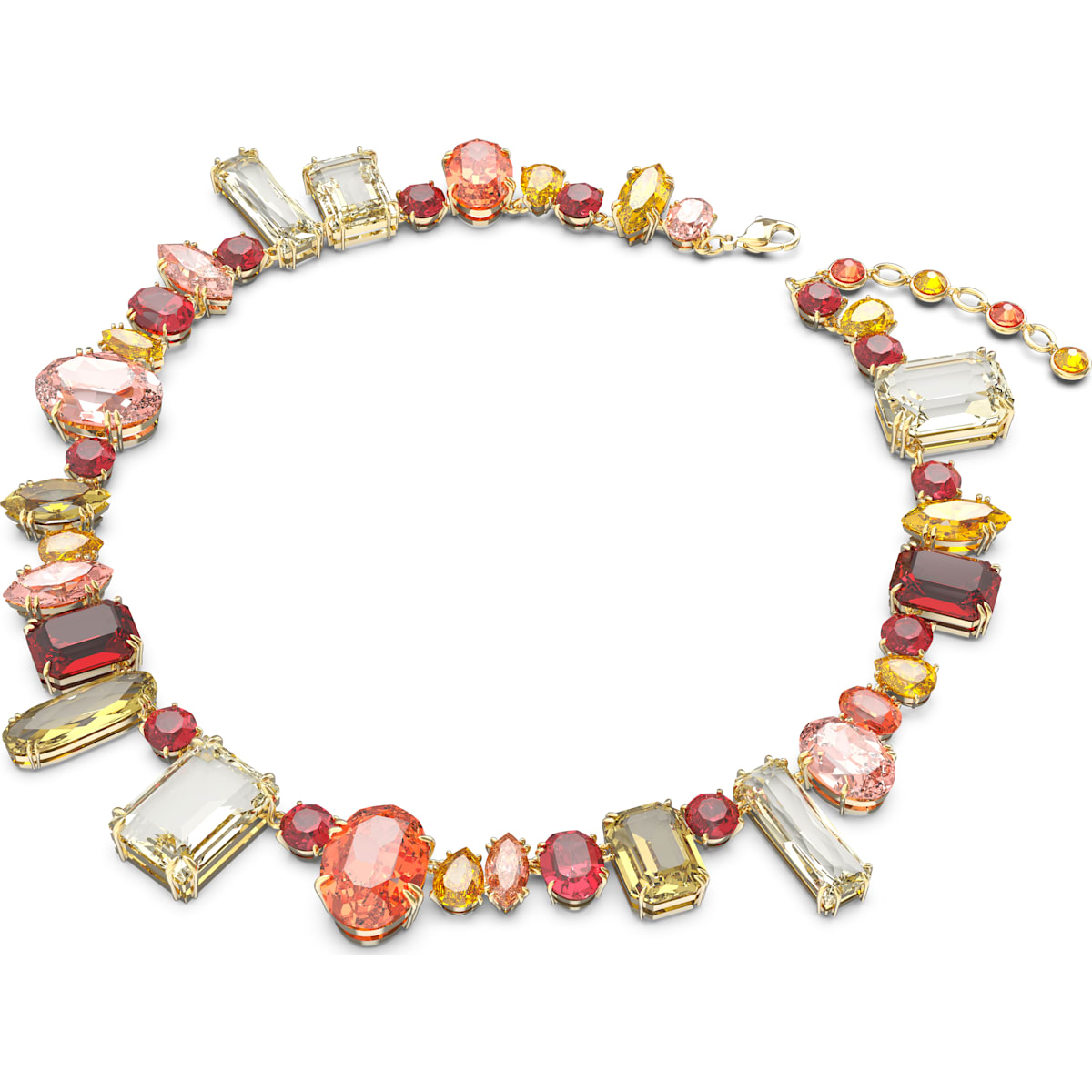 Swarovski - Gema Halskette, Mehrfarbig, Goldlegierungsschicht - CRYSTAL UNTERBERGER