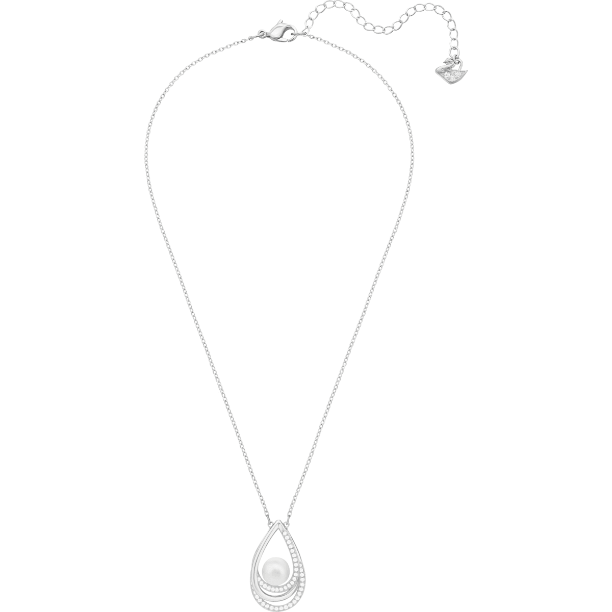 Swarovski - Free Anhänger, Weiss, Rhodiniert - CRYSTAL UNTERBERGER