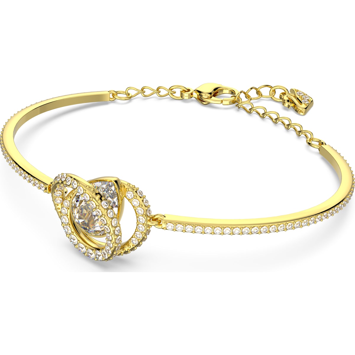 Swarovski - Generation Armreif Weiß, Goldlegierungsschicht - CRYSTAL UNTERBERGER